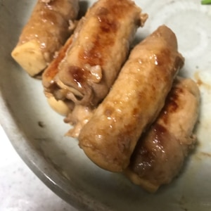 カサ増し&ヘルシーに♩簡単 豆腐の豚肉巻き